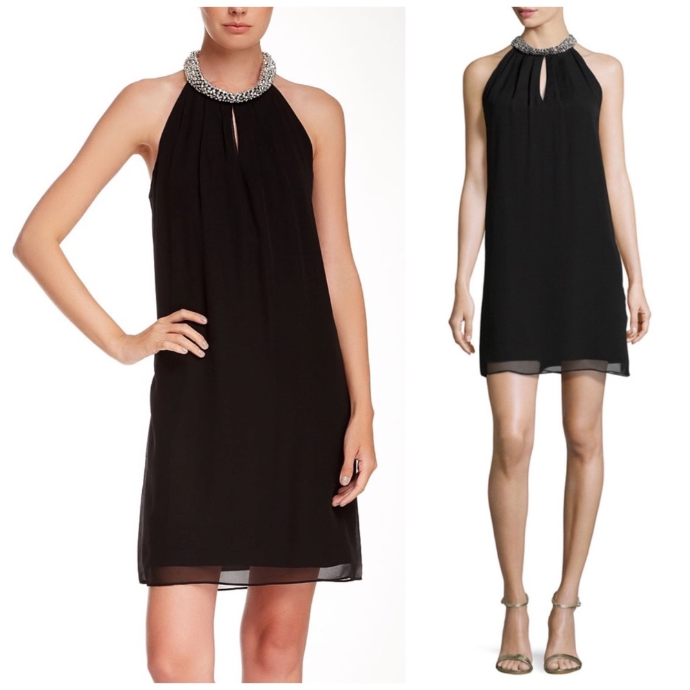 NEW | Diane von Furstenberg DVF Lainey Embellished High Neck Silk Dress